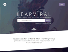 Tablet Screenshot of leapviral.com